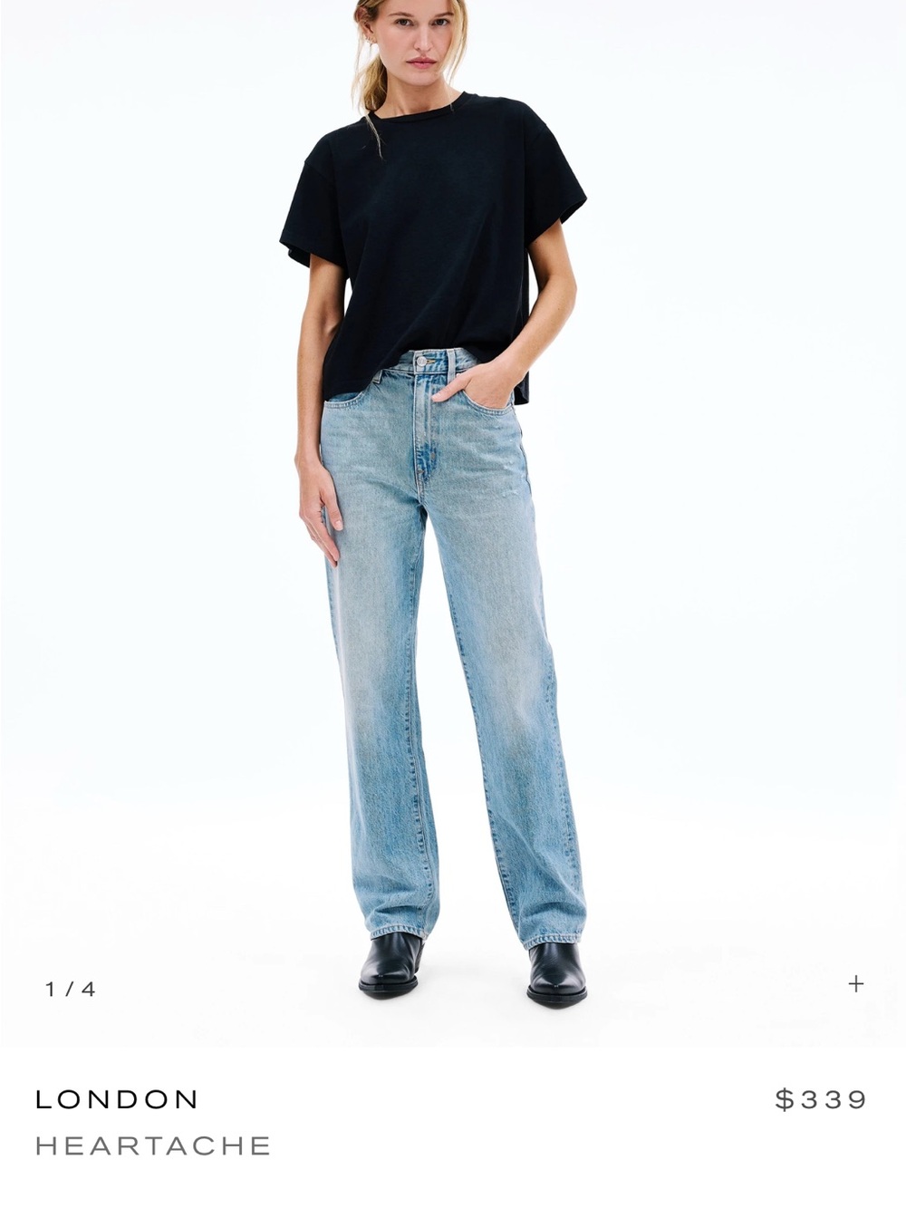 SLVRLAKE Light Blue Straight-Leg Jeans